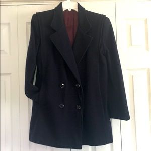 Women’s double breasted wool pea coat